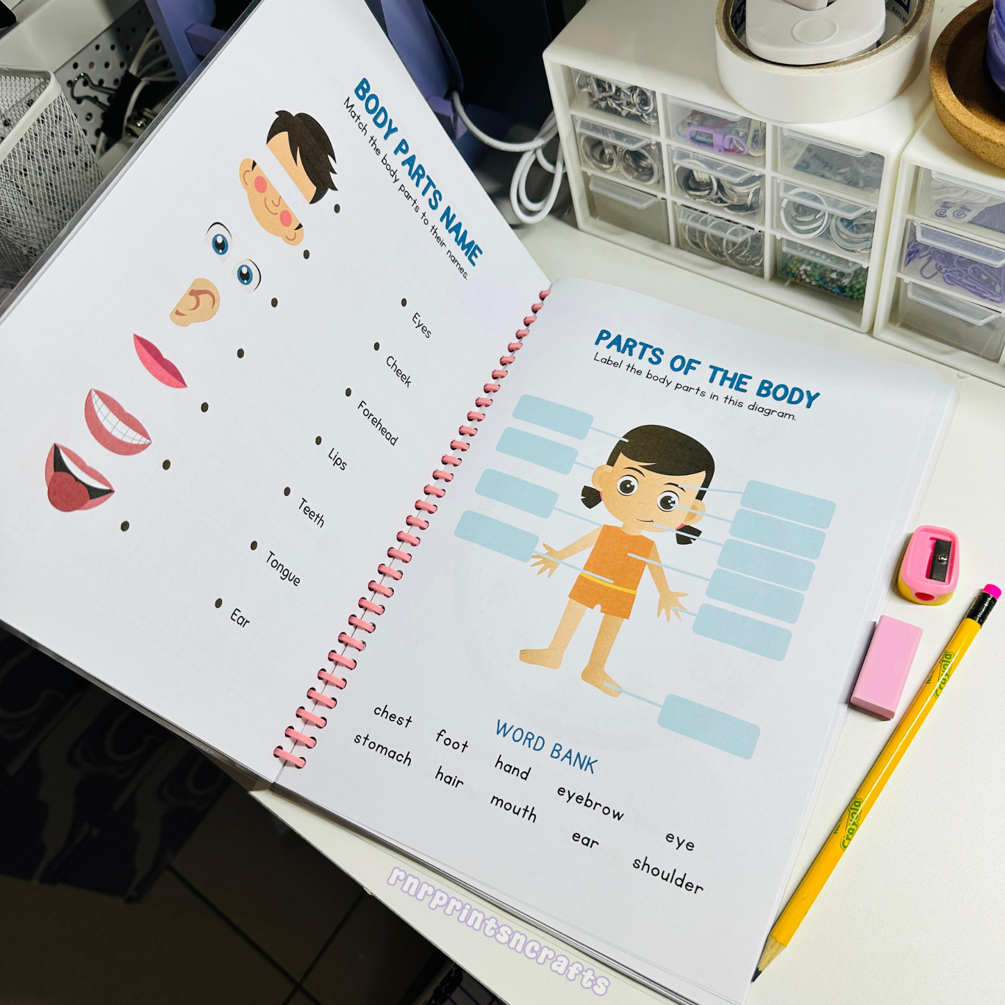 Tracing & Coloring Workbook for Kindergarten