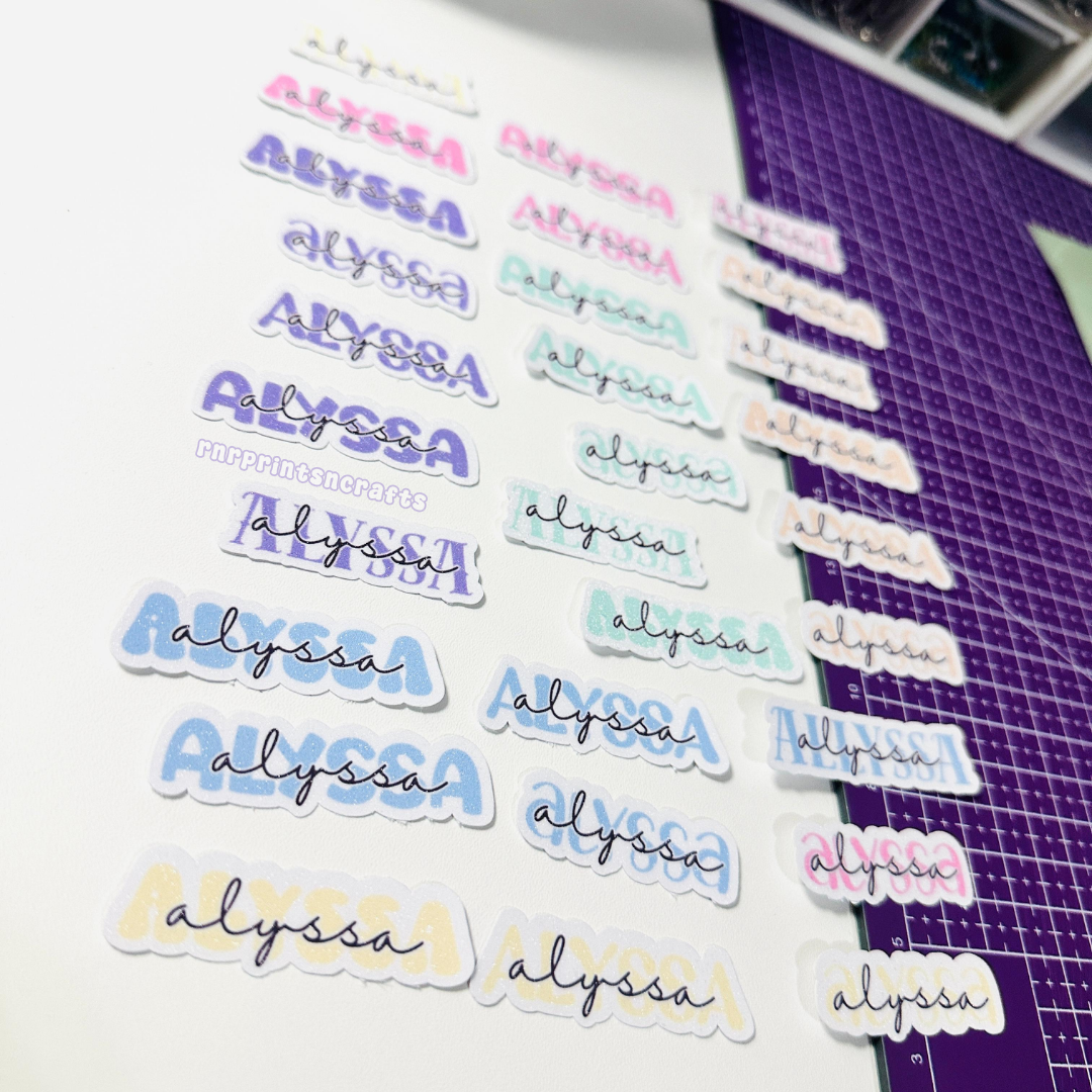 Stationery Name Sticker Labels