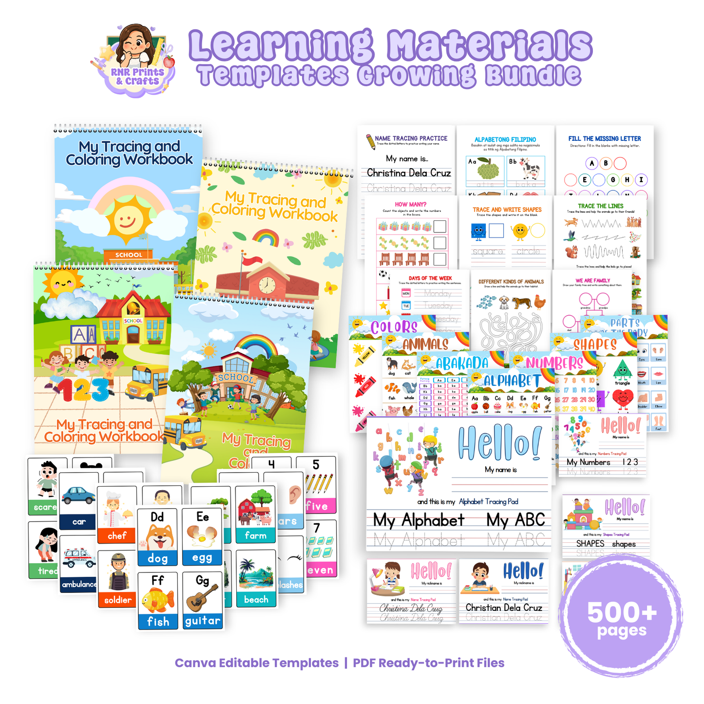 Learning Materials Templates (Growing Bundle)