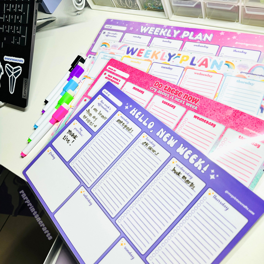 Reusable Weekly Planners