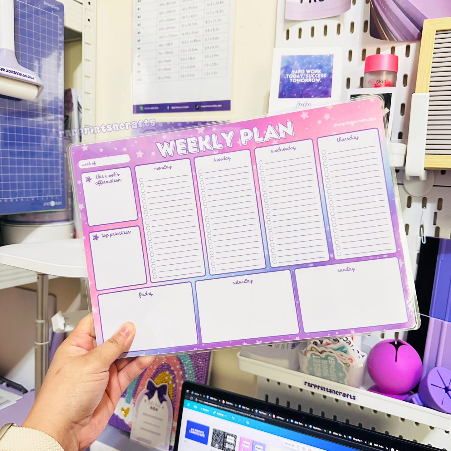 Reusable Weekly Planners
