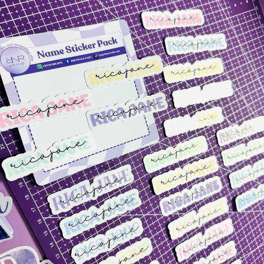 Stationery Name Sticker Labels