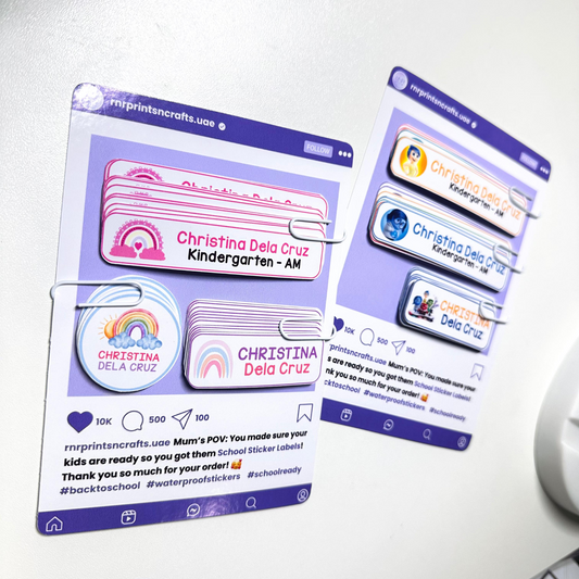 School Sticker Labels
