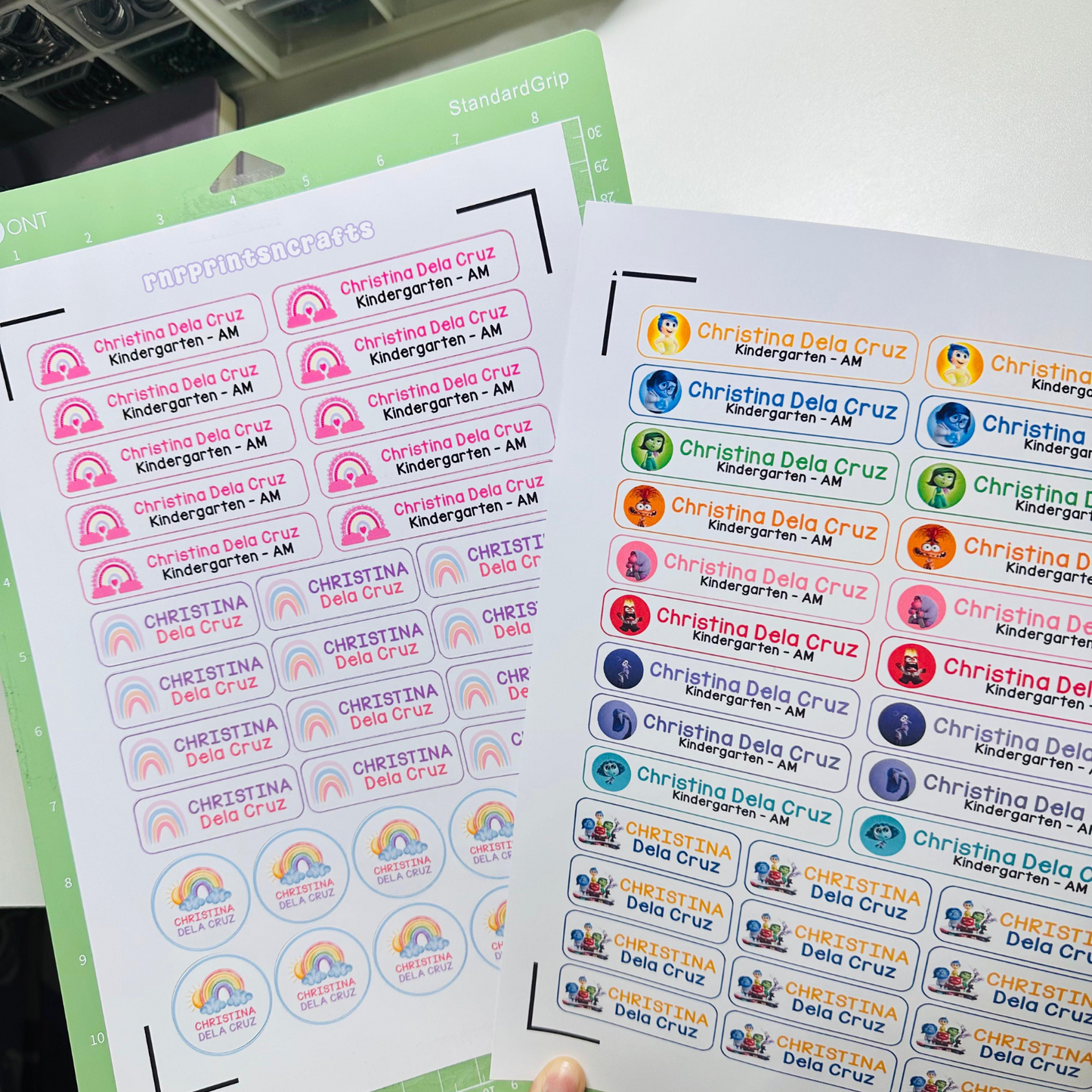 School Sticker Labels