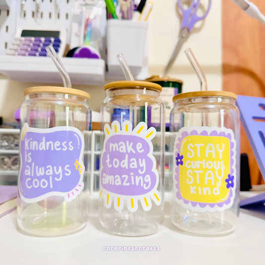 Inspirational Glass Tumblers