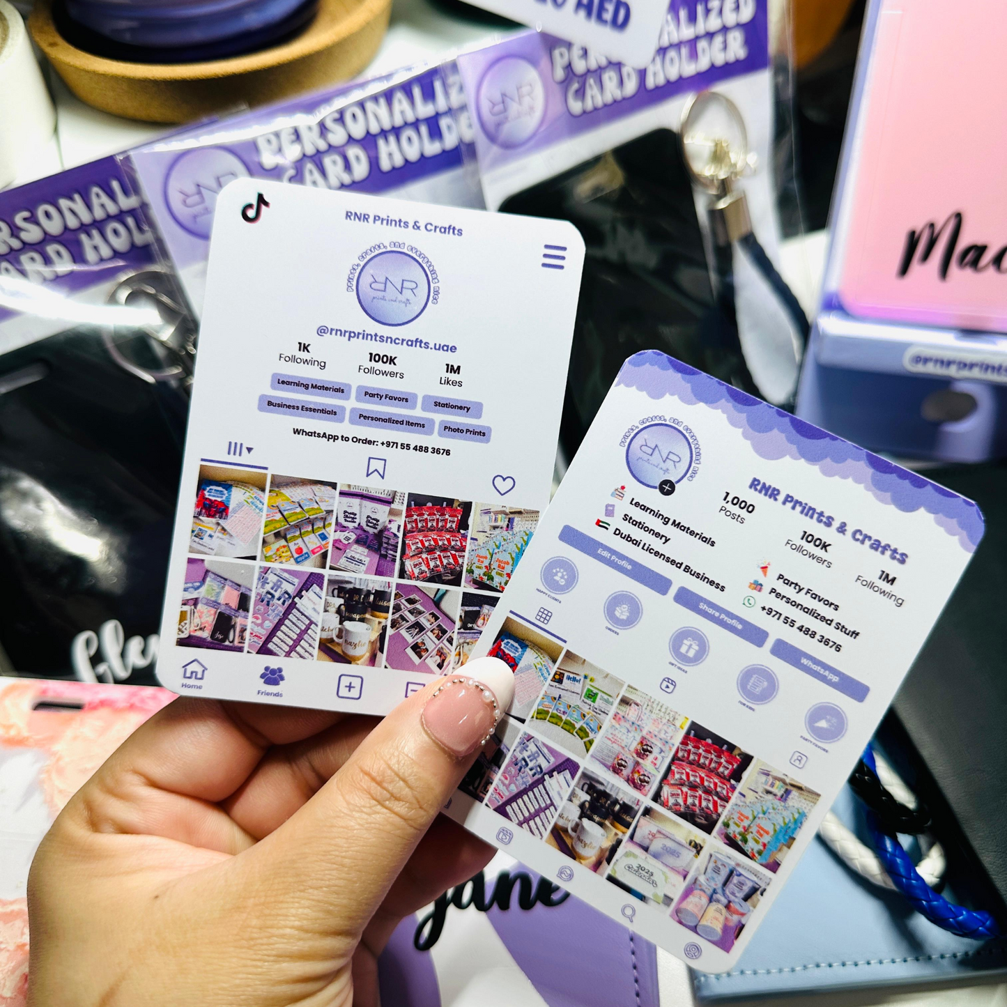 Instagram-themed Business Cards