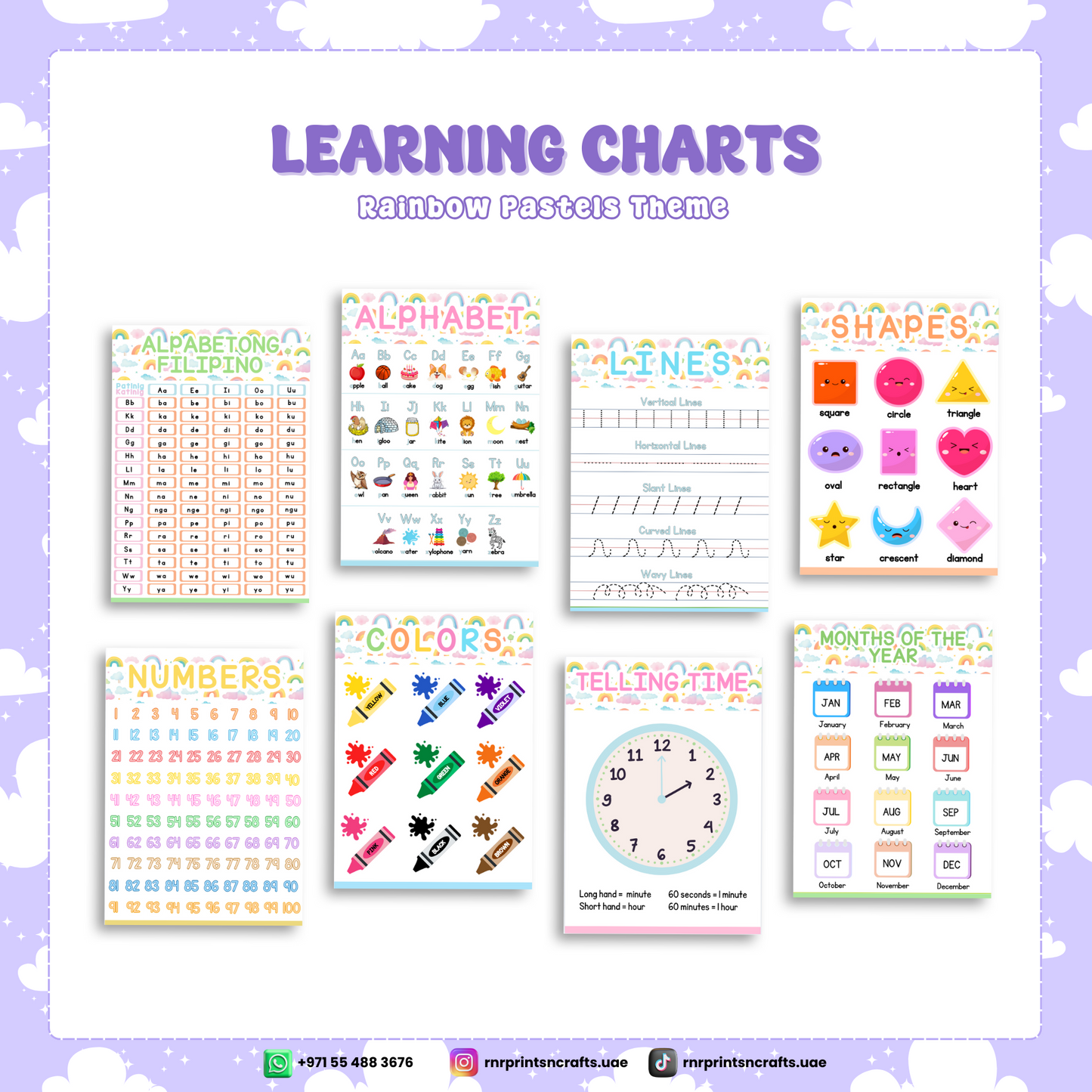 Learning Charts for Preschoolers