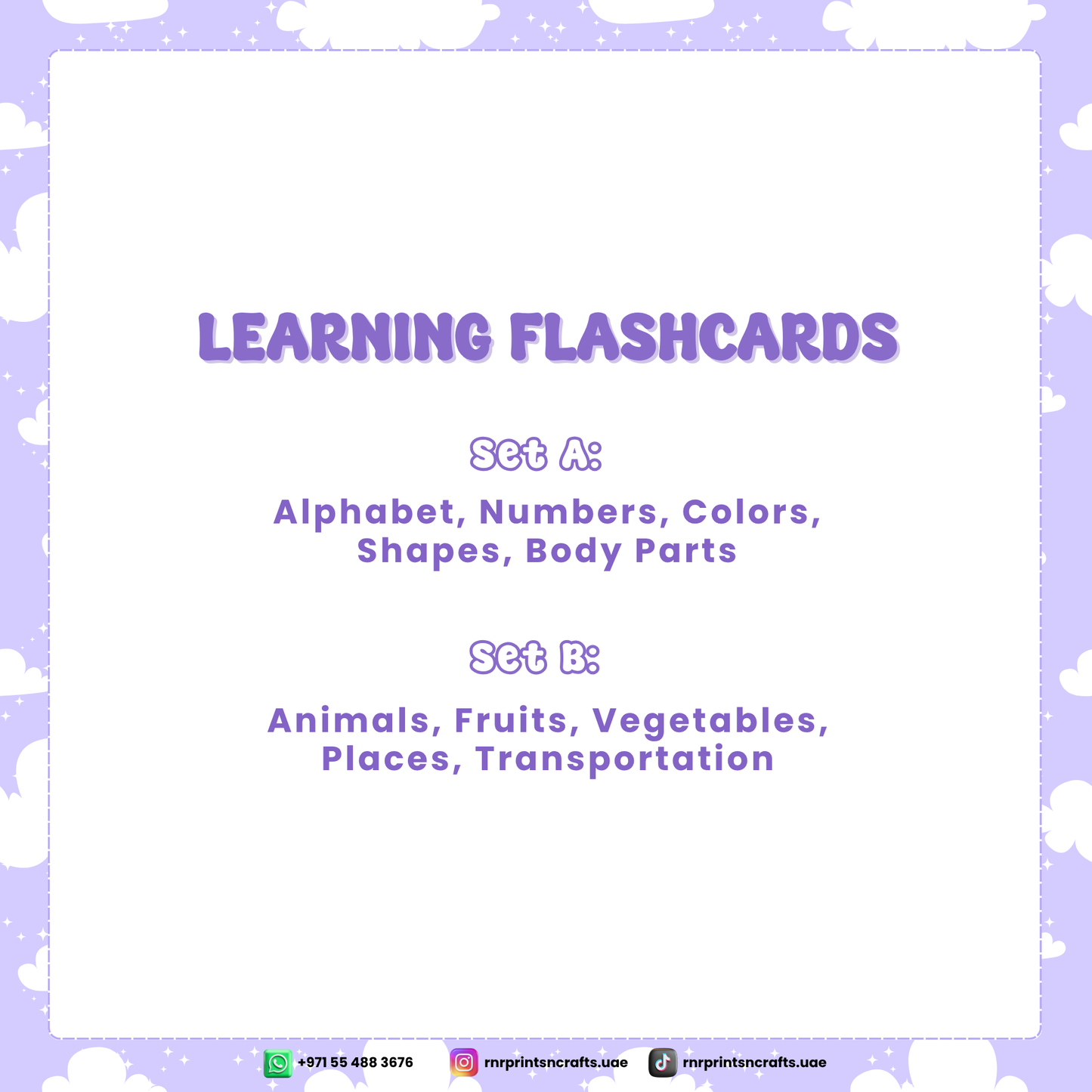 Learning Flashcards for Preschoolers